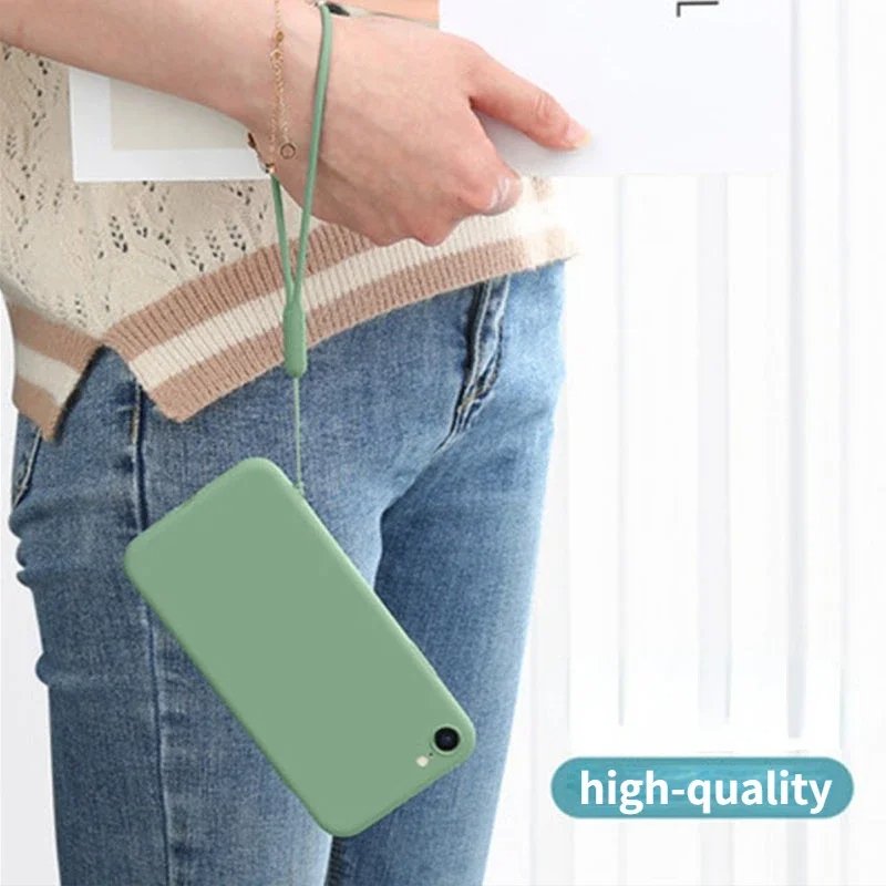 Silicone Wrist Straps Mobile Phone Strap Charms Cute Lanyards for Iphone Strap Camera Keys Cord Lanyard Key Chains Hanging Rope