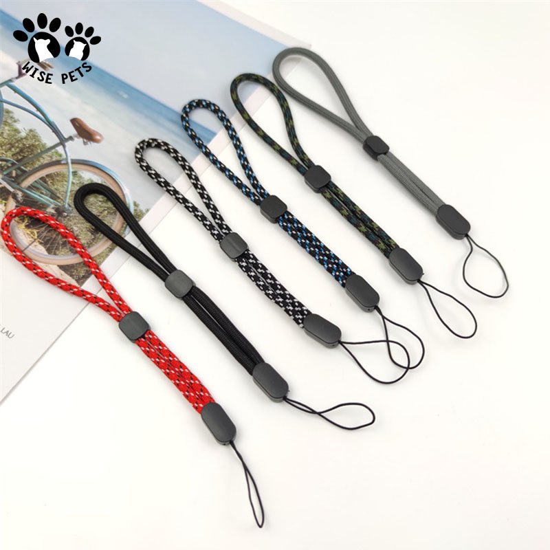 Universal Mix Color Nylon Cell Phone Wrist Straps Adjustable Short Anti-lost Hand Lanyard for USB Camera Car Key Smart Devices