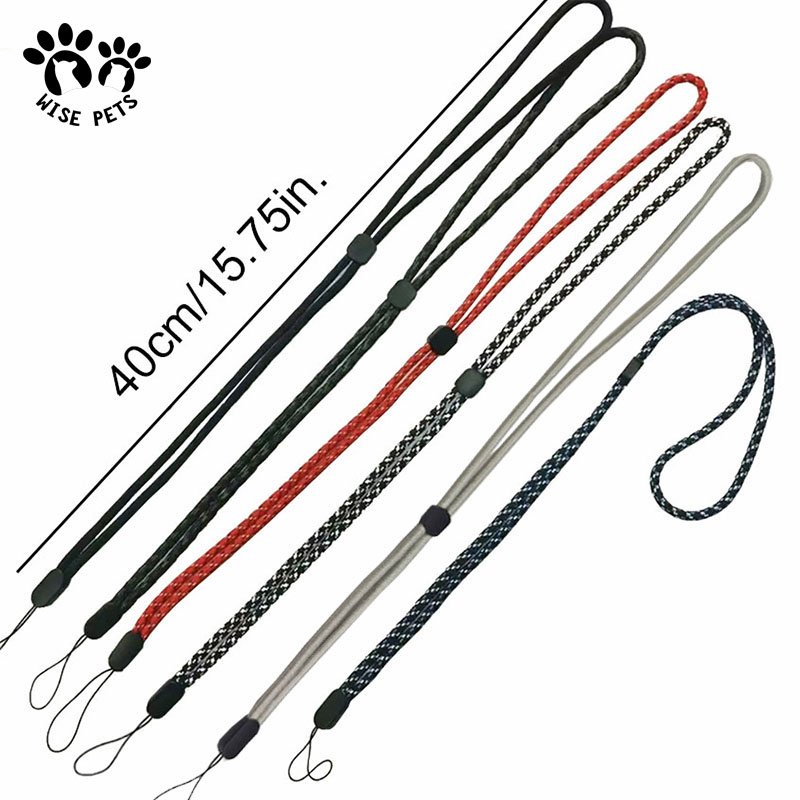 Universal Mix Color Nylon Cell Phone Wrist Straps Adjustable Short Anti-lost Hand Lanyard for USB Camera Car Key Smart Devices