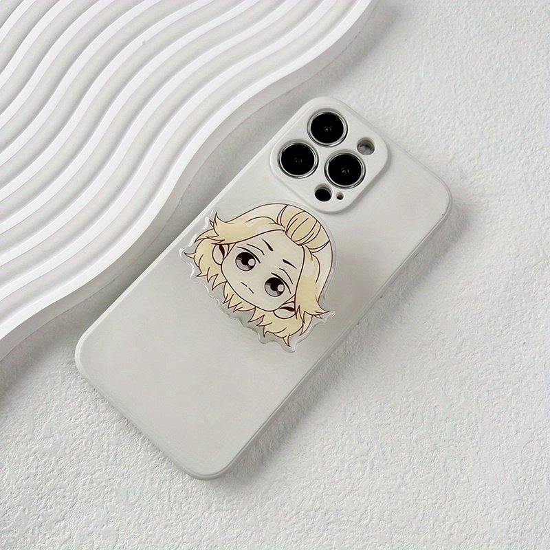 Custom 2024 factory outlet Epoxy Special-shaped Acrylic Cartoon Character Foldable Mobile Phone Holder