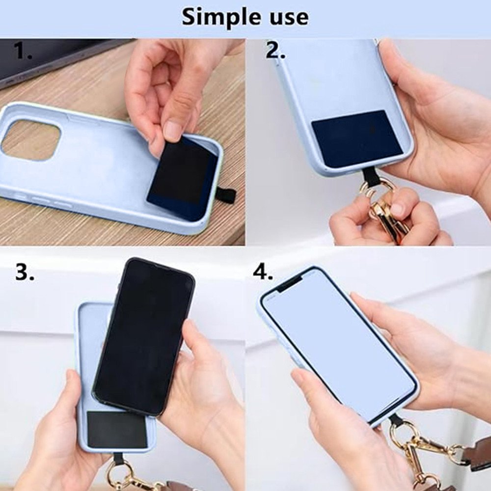 2024 Phone Strap With Zippered Pouch Clip And Go Strap For Phone With Wallet Crossbody Phone Lanyard Crossbody For Women Girls