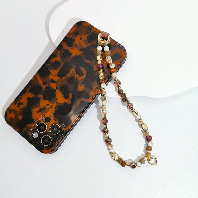 Cross-Border Dragon Fruit color Beaded Mobile phone Lanyard Universal Anti-Fall Mobile Phone Case Pendant Mobile Phone Chain