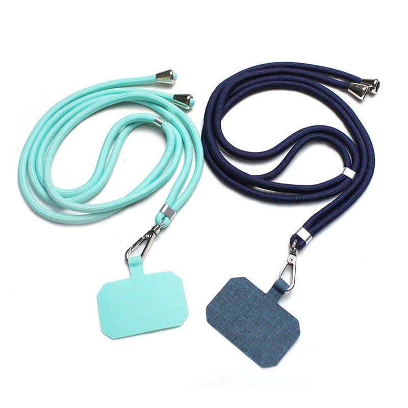 Custom 6mm mobile phone strap neck strap washable freely adjustable nylon crossbody phone strap wristband