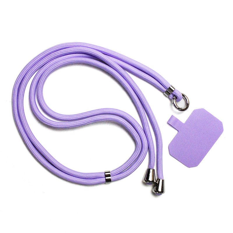 Custom 6mm mobile phone strap neck strap washable freely adjustable nylon crossbody phone strap wristband