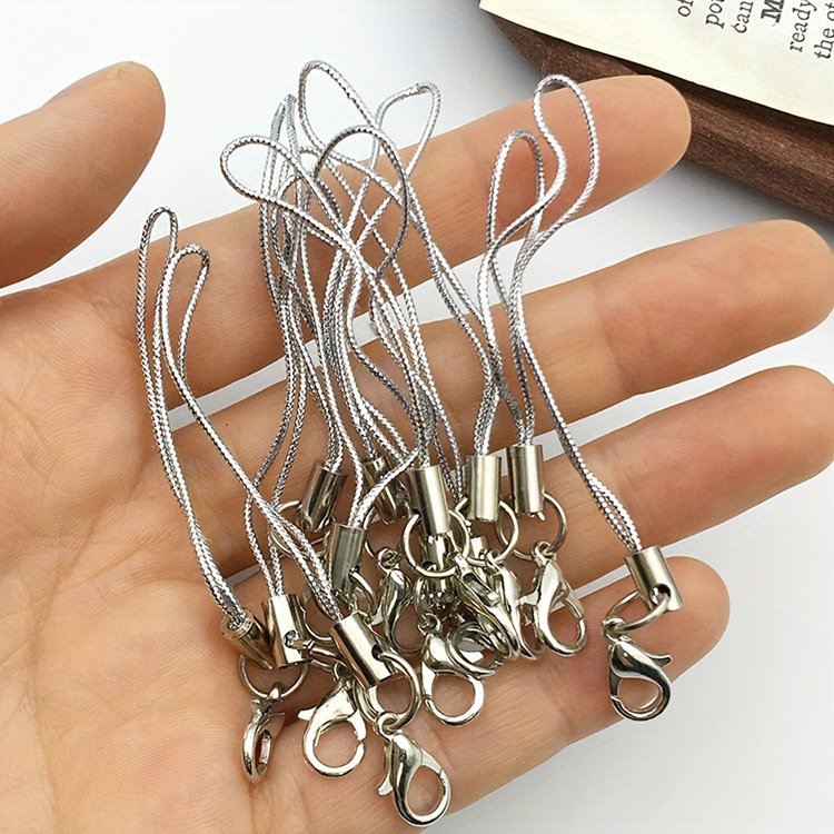 Promotional Gift Polyester Lanyard Single Ring Lobster Clasp Rope Keychains Hooks Mobile Phone Strap Accessories Key Ring