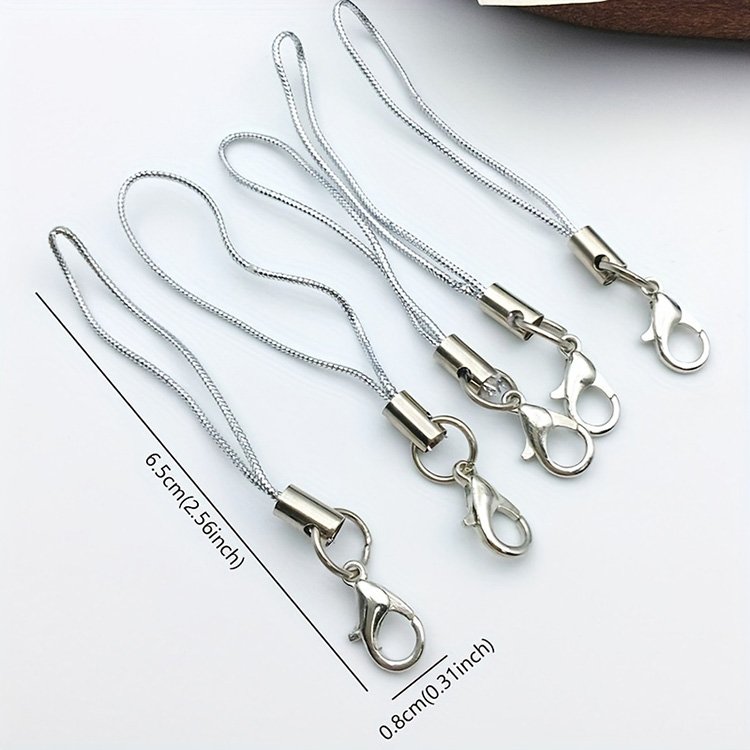 Promotional Gift Polyester Lanyard Single Ring Lobster Clasp Rope Keychains Hooks Mobile Phone Strap Accessories Key Ring