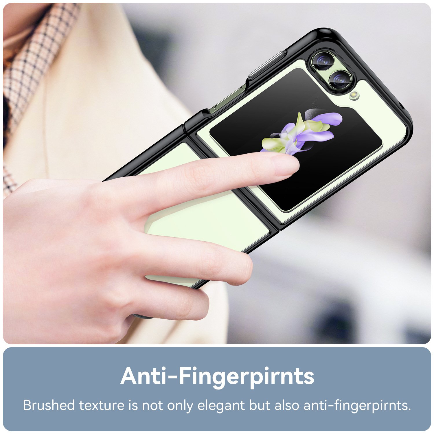 For Samsung Z Flip 5 Z Fold 5 Z Flip 4 Crystal Clear Acrylic Transparent Anti-fall Mobile Phone Case