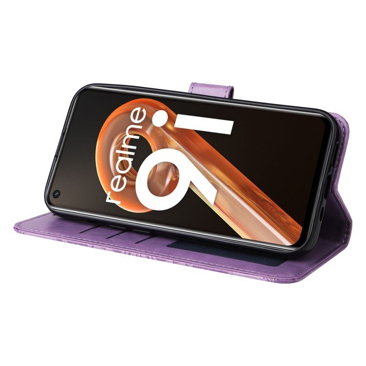 Imprinted Sunflower Stand Magnetic Clasp phone case For Realme 9i for Oppo A36 A76 A96 K10 PU leather phone case bag