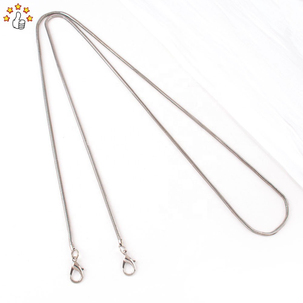 Gold Metallic Cross-body Metal Phone Lanyard Key Chain Mobile Phone Chain Bag Accessories Anti Lost Phone Strap For Women Girls