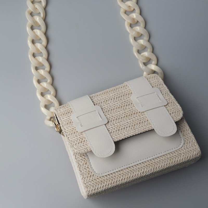 Fancy Acrylic Phone Case Chain DIY Strap Wholesale Woman Mobile Phone Shoulder Bag Strap Thick Acrylic Chain Crossbody Necklace