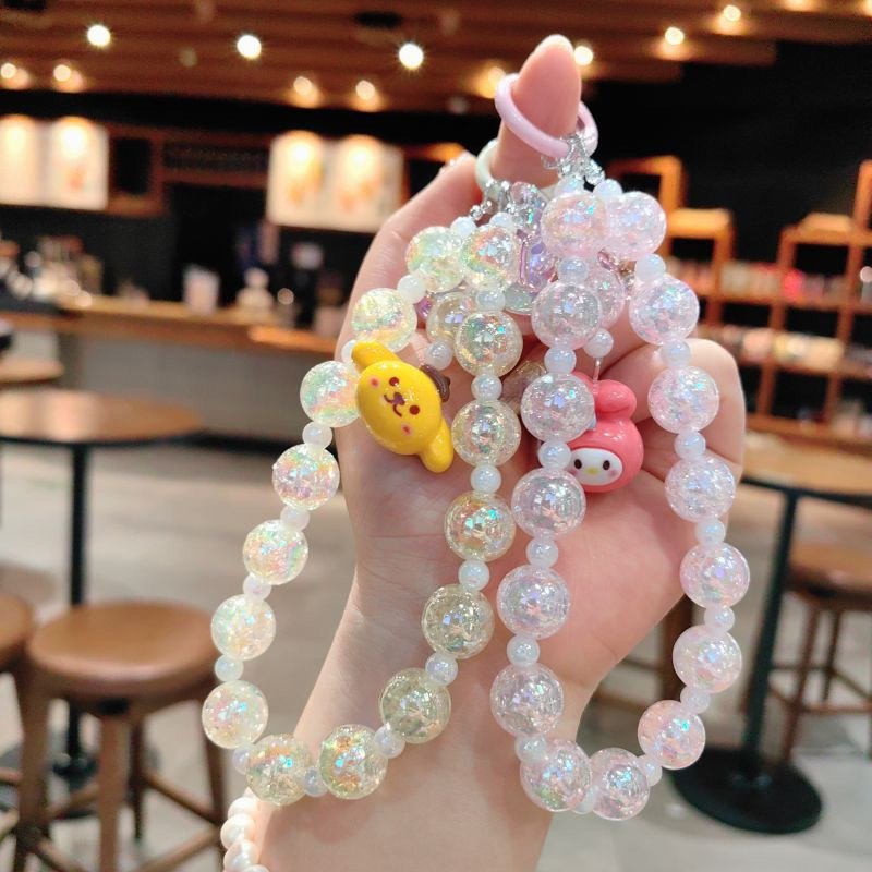 3D Creative Cute Cartoon mobile phone chain Accessories Car Bag Pendant S anrio Kuromi Keychain