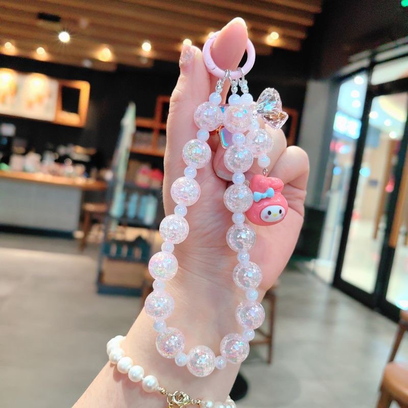3D Creative Cute Cartoon mobile phone chain Accessories Car Bag Pendant S anrio Kuromi Keychain
