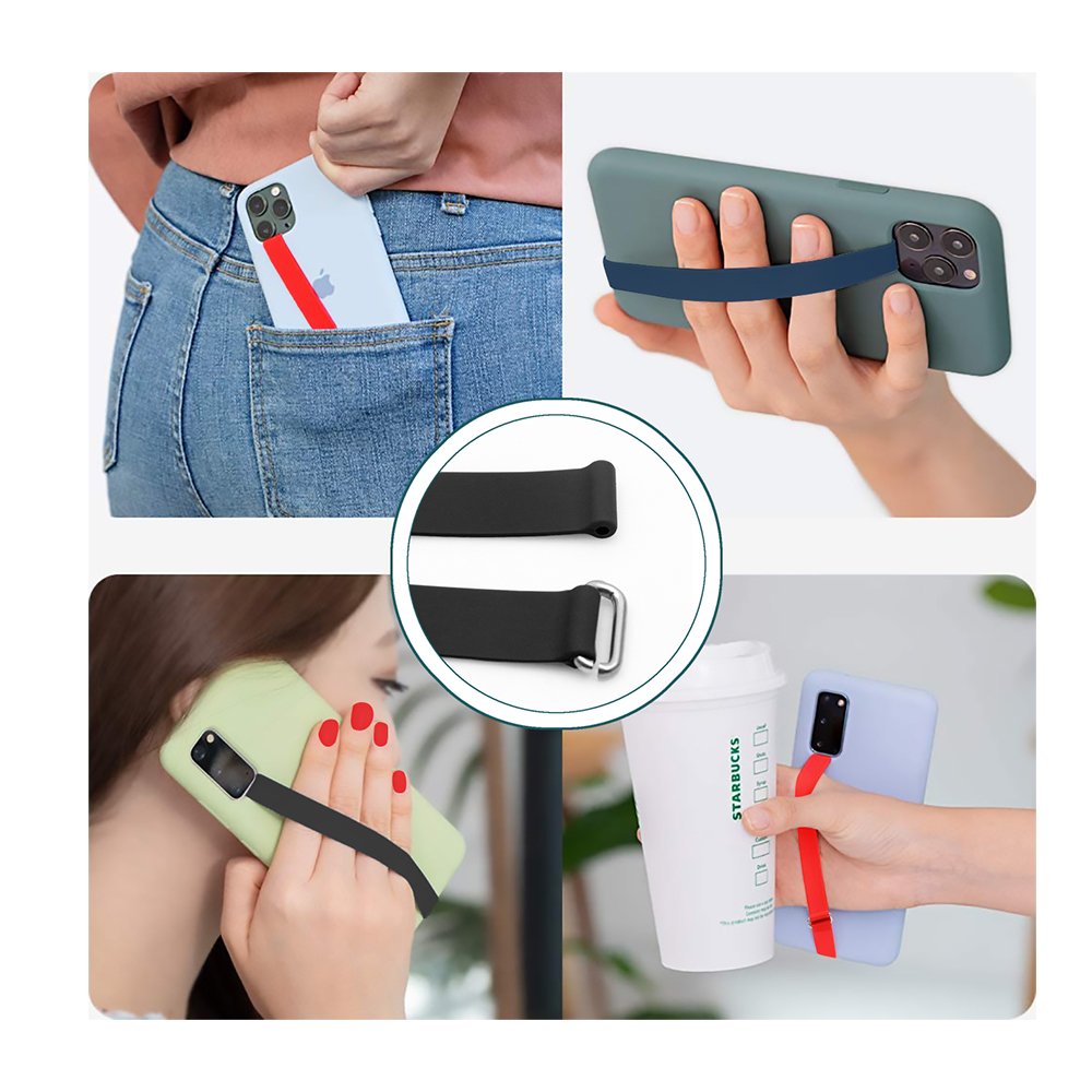 2022 New Simple Modern Mobile Phone Case Silicone Lanyard Mobile Phone Case Wrist Strap Silicone Elastic Cord