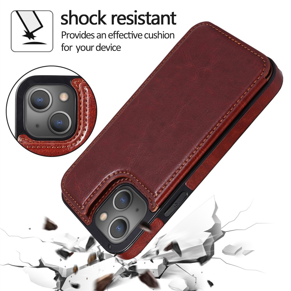 Manufacture Customize Embossed Logo Leather Mobile Phone Case for iPhone 13 12 11 Pro max Card Holder Wallet Cover