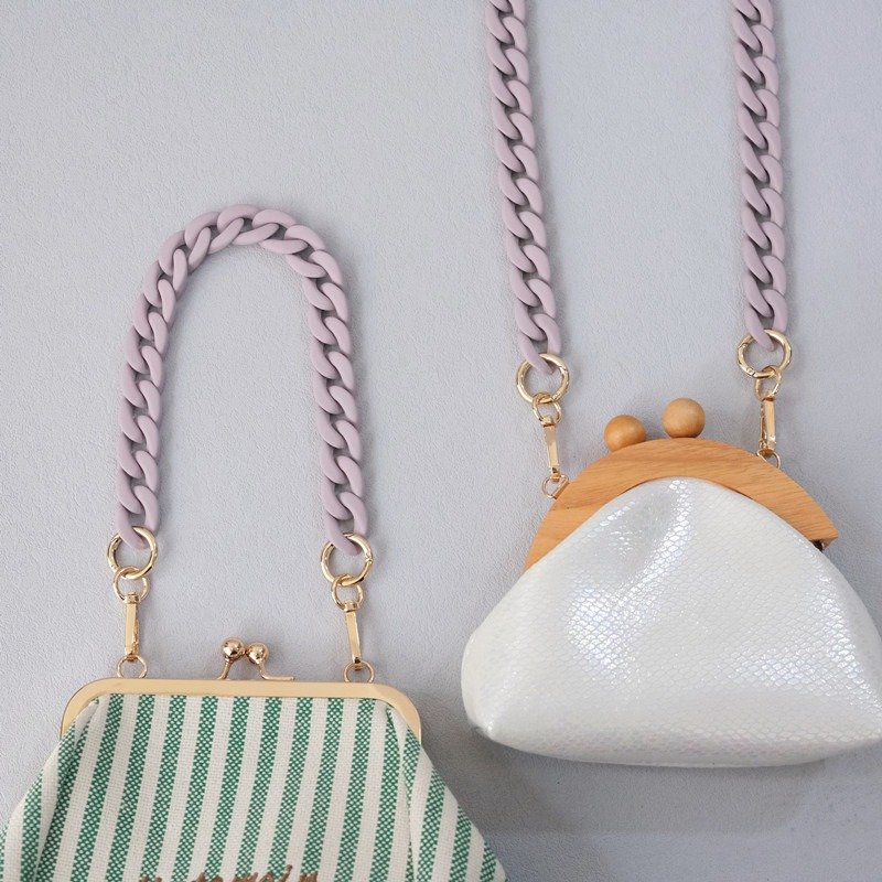 Matte Acrylic Chain Mobile Phone Chain Holder Cross Body Cell Phone Chain Wrist Strap Hands-Free Smartphone Necklace Lanyard