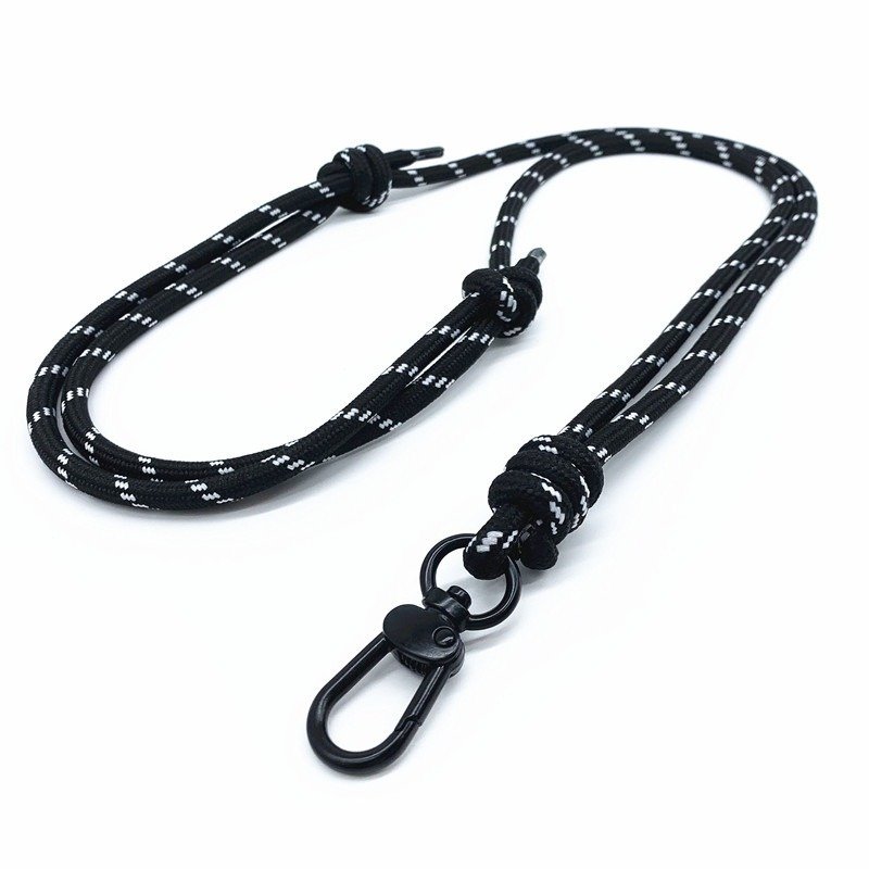 6mm Mobile Phone Crossbody Lanyard With Patch Camera Shoulder Cord Key Anti Loss Rope Adjustable Nylon Cellphone Neck Strap