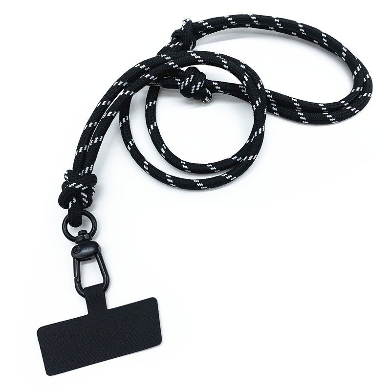 6mm Mobile Phone Crossbody Lanyard With Patch Camera Shoulder Cord Key Anti Loss Rope Adjustable Nylon Cellphone Neck Strap