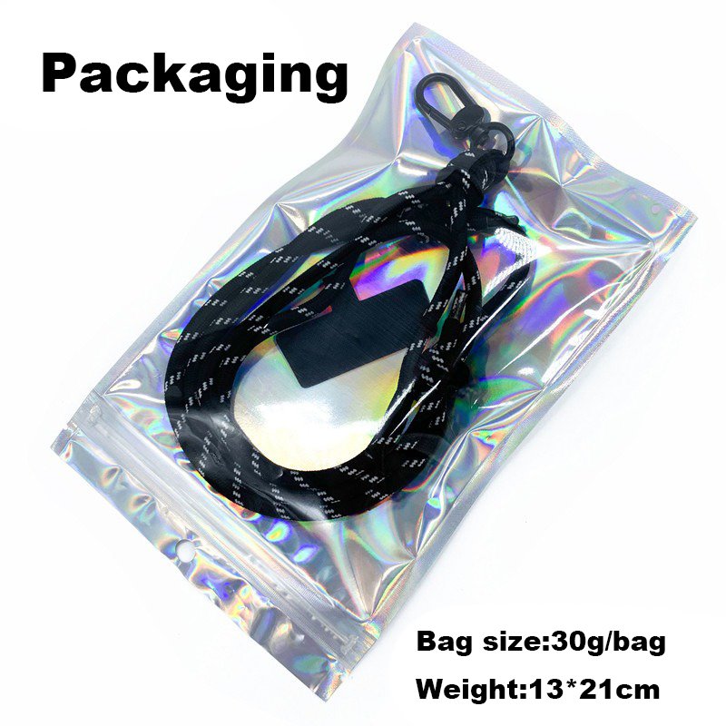 6mm Mobile Phone Crossbody Lanyard With Patch Camera Shoulder Cord Key Anti Loss Rope Adjustable Nylon Cellphone Neck Strap