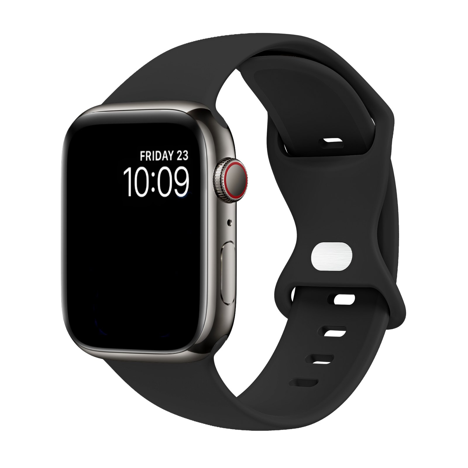 Soft Silicone Butterfly Tail Sport Watch Band Compatible For Apple Watch Series 9\8\7\6\5\4