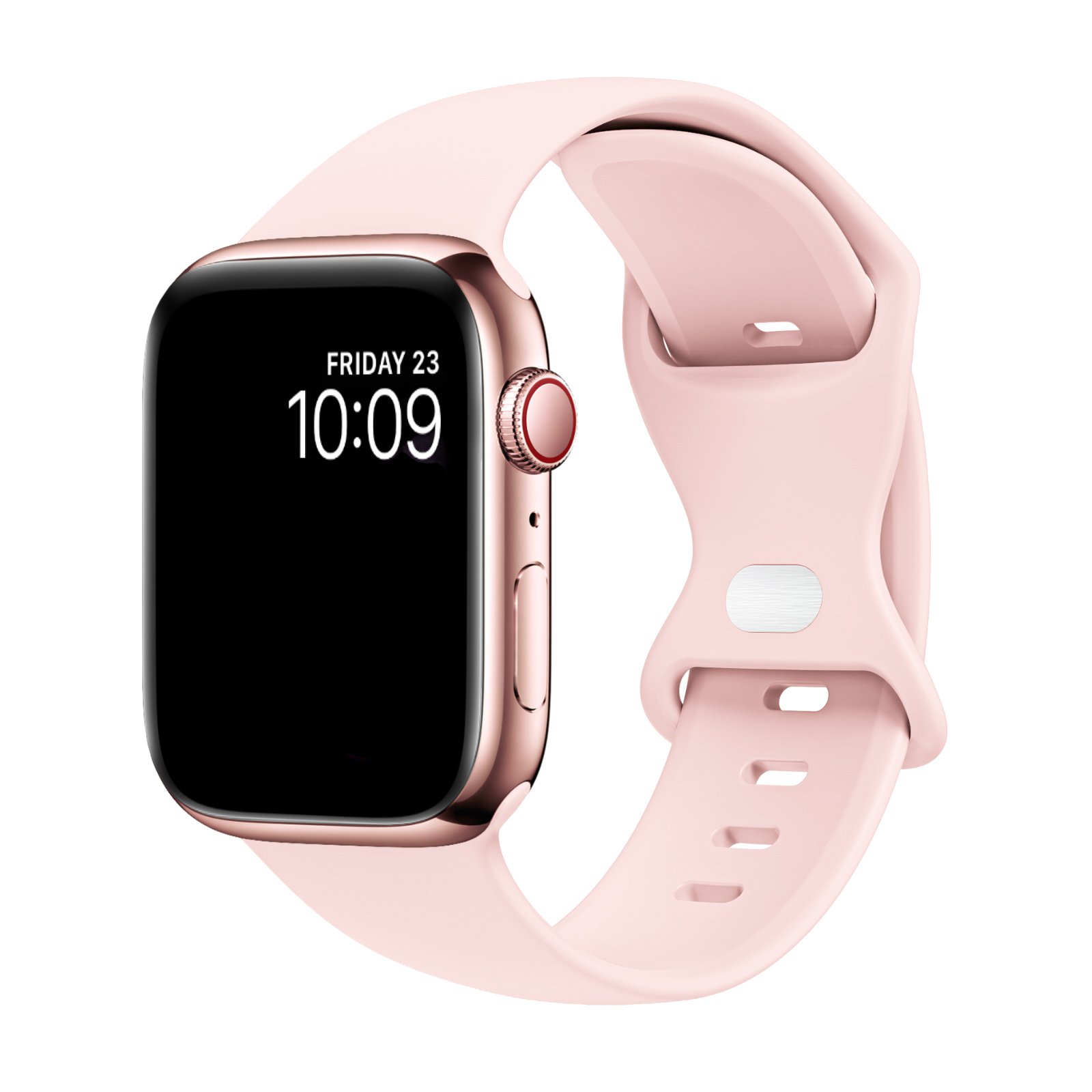 Soft Silicone Butterfly Tail Sport Watch Band Compatible For Apple Watch Series 9\8\7\6\5\4