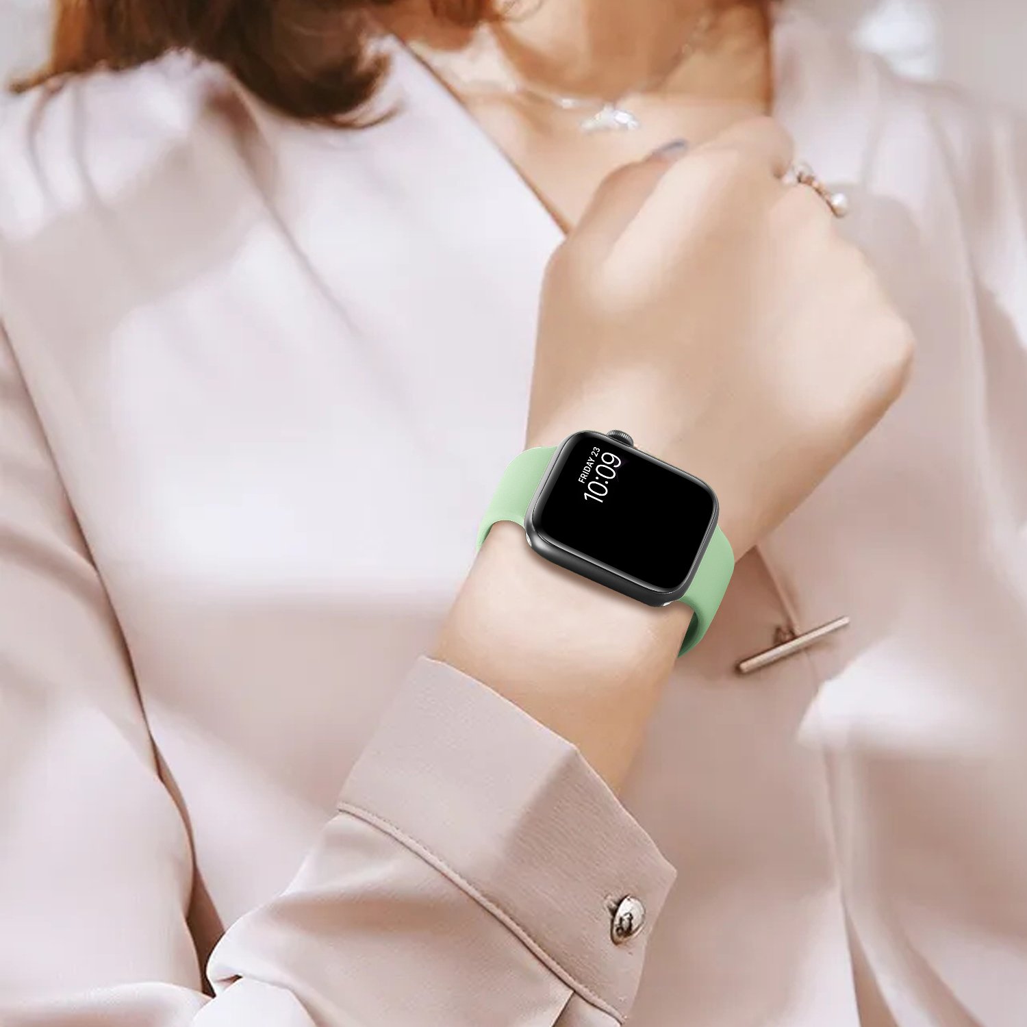 Soft Silicone Butterfly Tail Sport Watch Band Compatible For Apple Watch Series 9\8\7\6\5\4