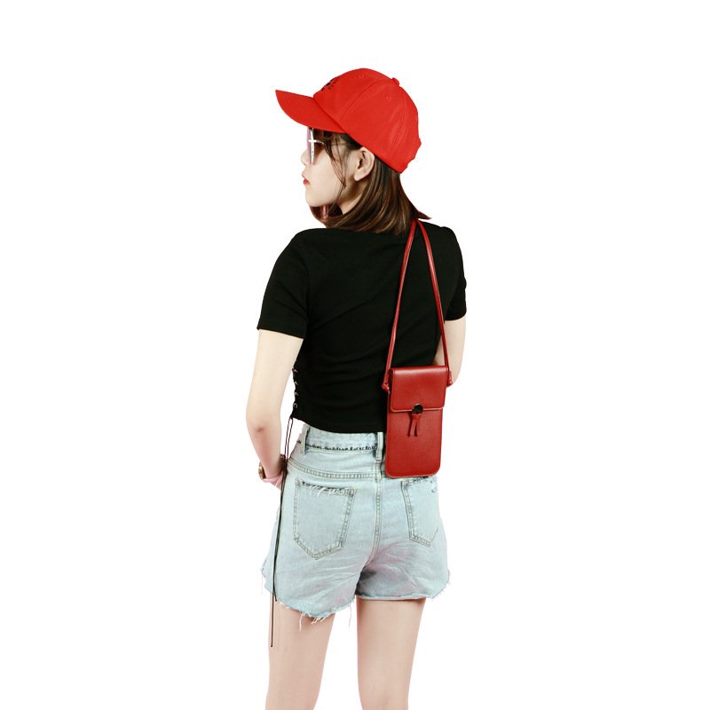 Women Bags Soft Leather Wallets Touch Screen Cell Phone Purse Crossbody Shoulder Strap Handbag Phone Bags for Female