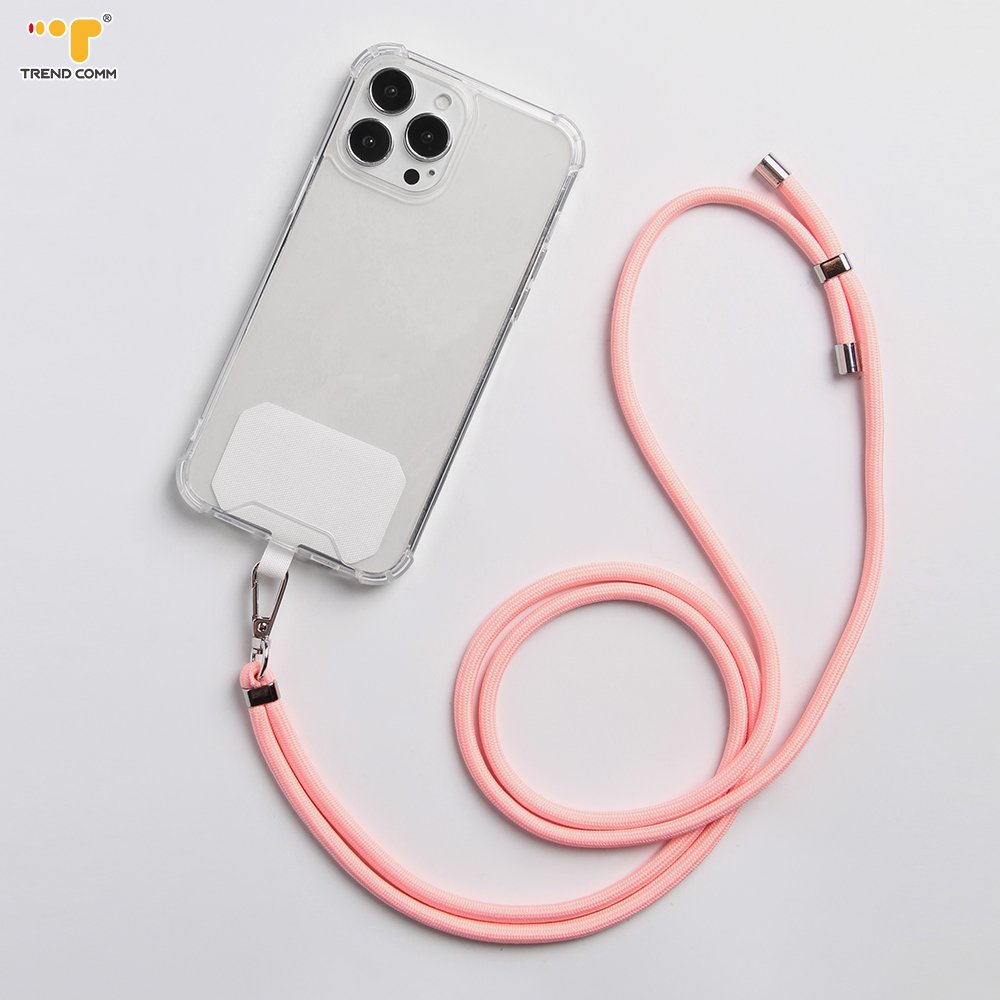 Logo sticker accessories soft unique TPU Universal Patch Holder Unique Phone Loop With Phone Lanyard