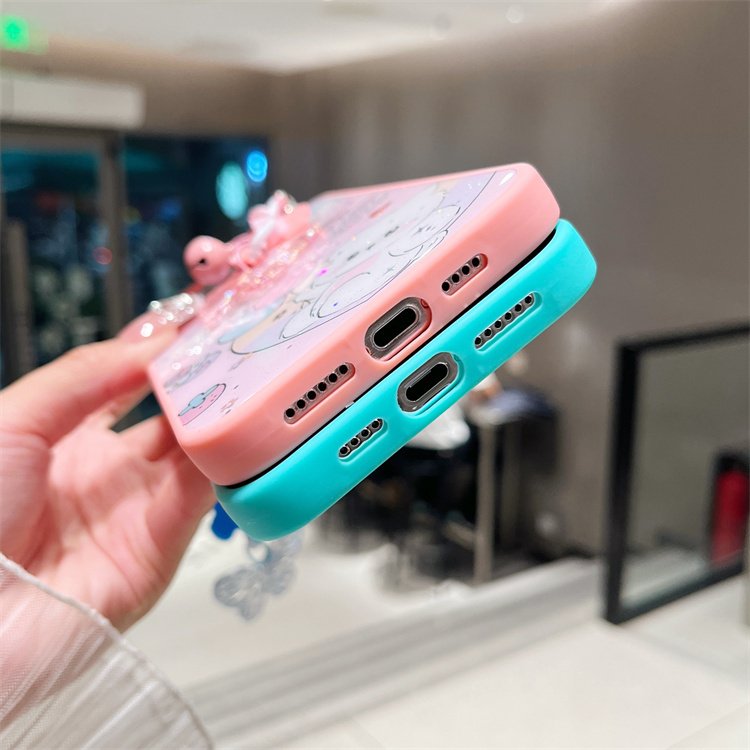 Customized Cartoon Strap Mobile Phone Cover 2 in 1 Shockproof Phone Case For Samsung Galaxy A16 A06 A55 A15 S24 FE