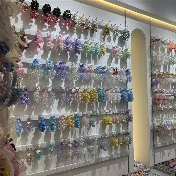 MYLULU YiWu Market Agent candy color lanyard mobile phone charms chain pure hand-beaded wrist rope short pendant accessories