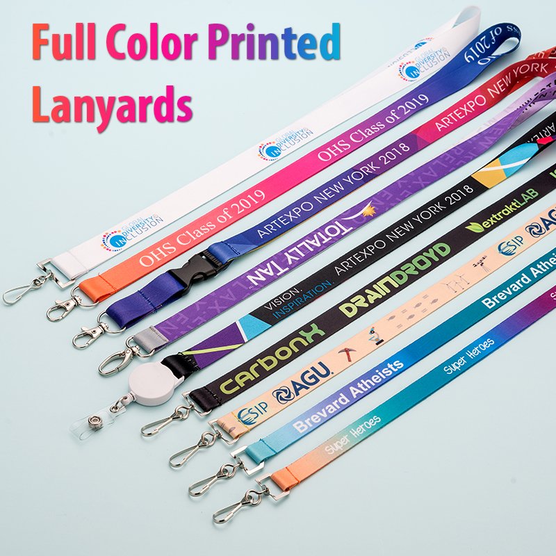 Cheap But High Quality Custom Polyester Lanyard Free Sample Sublimation Logo Printing Neck Strap Personalized Lanyard