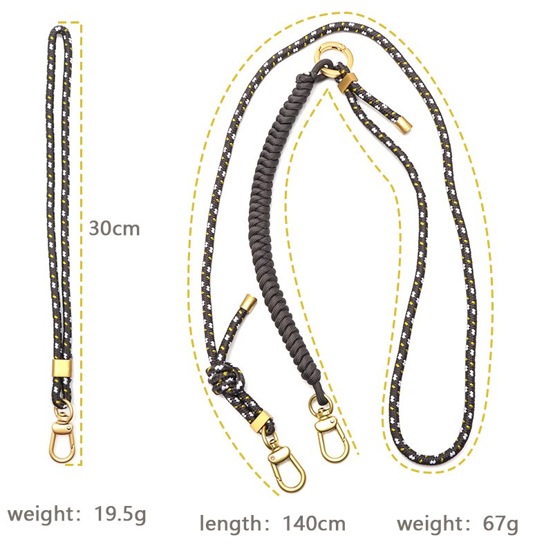 Two in One Multifunctional Universal Adjustable Phone Case Lanyard Custom Crossbody Mobile Phone Strap