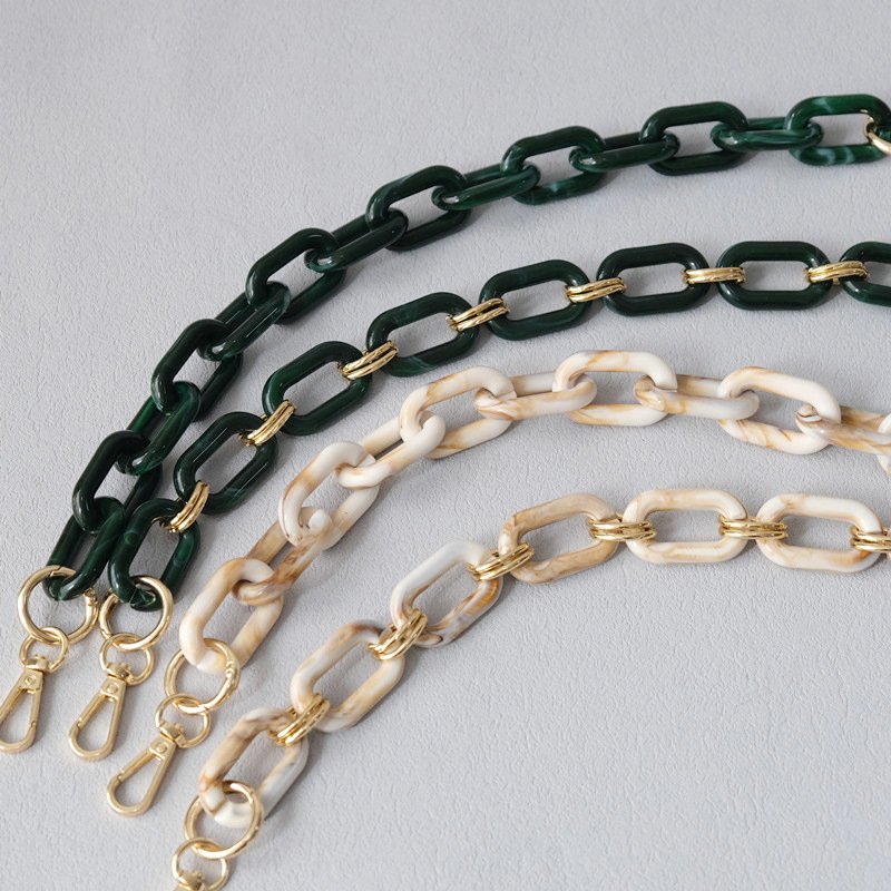 Chunky Acrylic Chain Mobile Lanyards Strap Fashionable Replacement Purse DIY Crafts Bag Chains Custom Phone Necklace