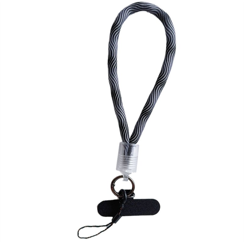 Camouflage Stripe Phone Strap Portable Anti-loss Hand Bracelet Chain For iPhone 16 Pro Max For Samsung Flip 6 Coloful Rope Chain