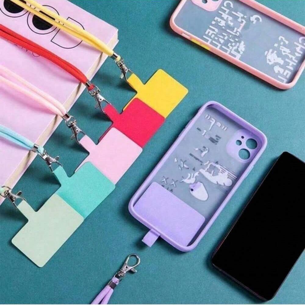 Universal Adjustable Phone Lanyard Detachable Anti-lost Patch Neck Cord For All Mobile Phones Case Safety Straps Keychain Tether