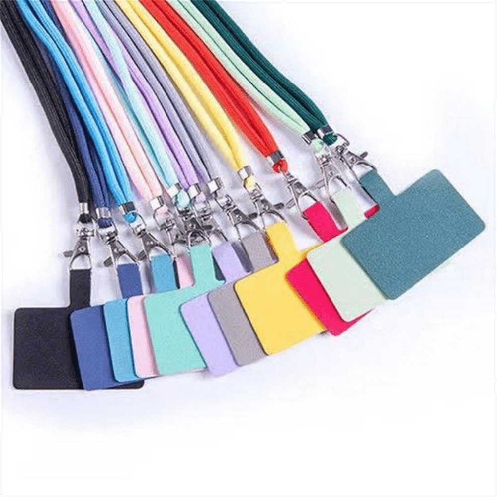 Universal Adjustable Phone Lanyard Detachable Anti-lost Patch Neck Cord For All Mobile Phones Case Safety Straps Keychain Tether