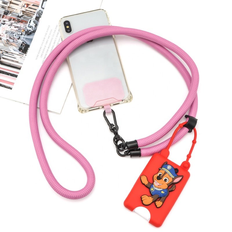 Customize Nylon Adjustable Shoulder Neck Universal Crossbody Patch Phone Lanyards for All Smartphones