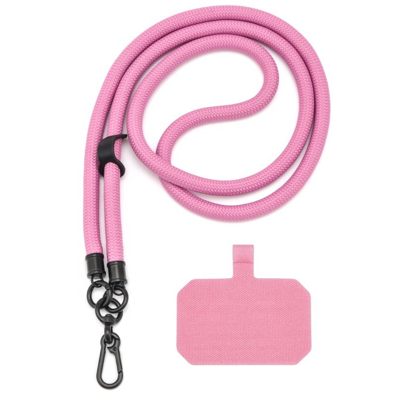 Customize Nylon Adjustable Shoulder Neck Universal Crossbody Patch Phone Lanyards for All Smartphones