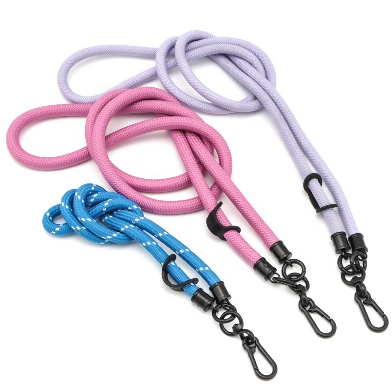 Customize Nylon Adjustable Shoulder Neck Universal Crossbody Patch Phone Lanyards for All Smartphones
