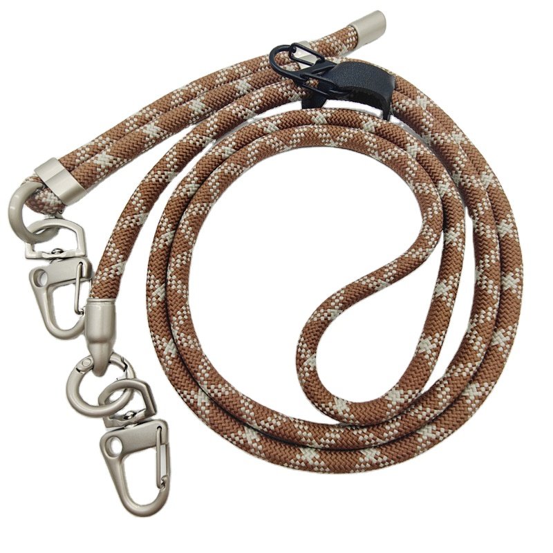 wholesale high quality custom 8mm adjustable crossbody bag cell mobile phone shoulder strap lanyard rope with patch