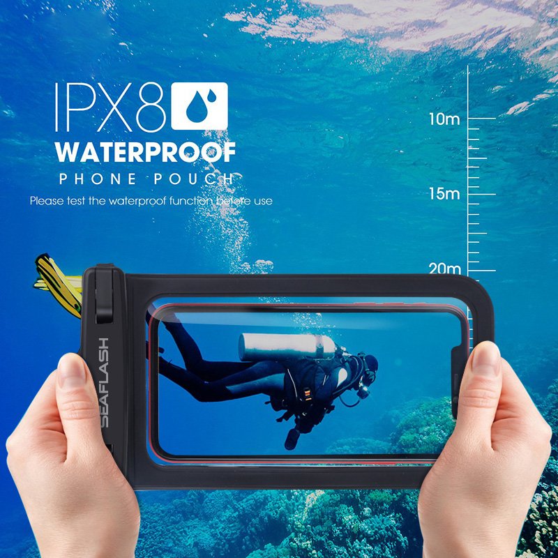 Factory Promotion Water Proof Cell Phone Pouch Case Clear PVC Waterproof Mobile Phone Bag With Lanyard