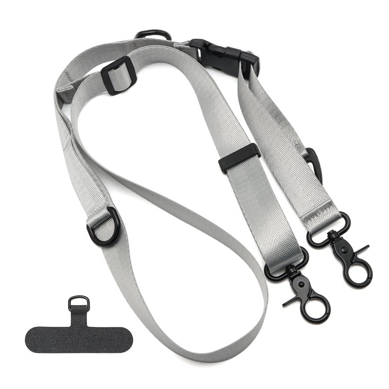 Multifunctional Customized Logo Universal Adjustable Cell Crossbody Phone Lanyard With Detachable Buckle Neck Strap Tether Patch