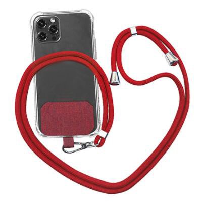 Fashion Multi Colors Neck Chain polyester Nylon cell phone accessories adjustable phone cord custom mobile phone strap Lanyards