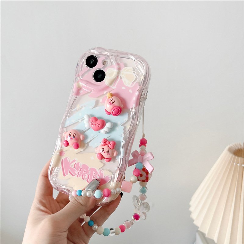 Newest Lovely Cartoon Pig Three-Dimensional Effect Creative Bracelet Design Soft TPU Mobile Phone Case For Redmi Note 9 10 11 12