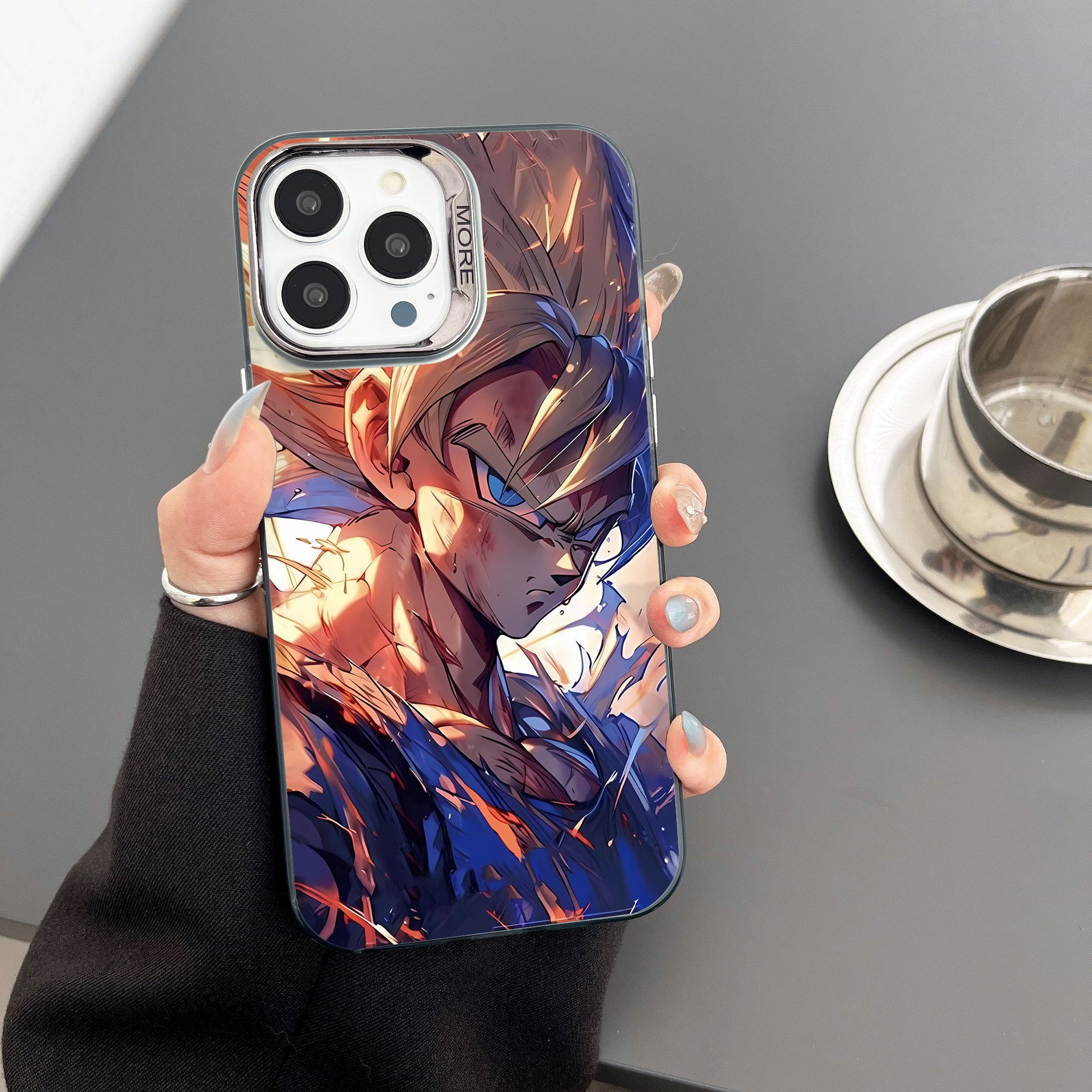 Cartoon Dragonball Acrylic Mobile Phone Case For iPhone 16 15 14 13 12 Pro max Animation Wukong Printing Shockproof Back Cover