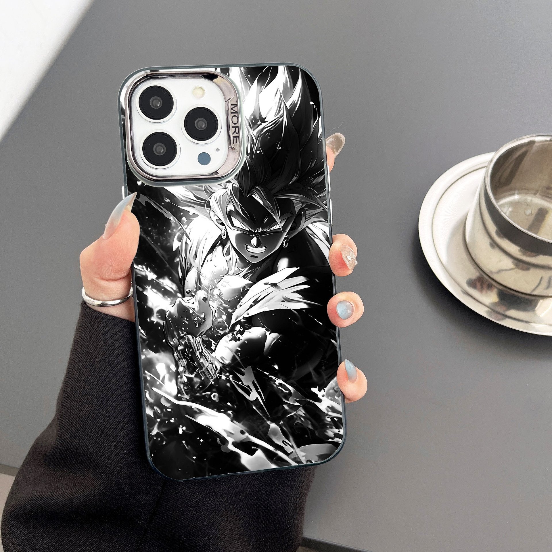 Cartoon Dragonball Acrylic Mobile Phone Case For iPhone 16 15 14 13 12 Pro max Animation Wukong Printing Shockproof Back Cover