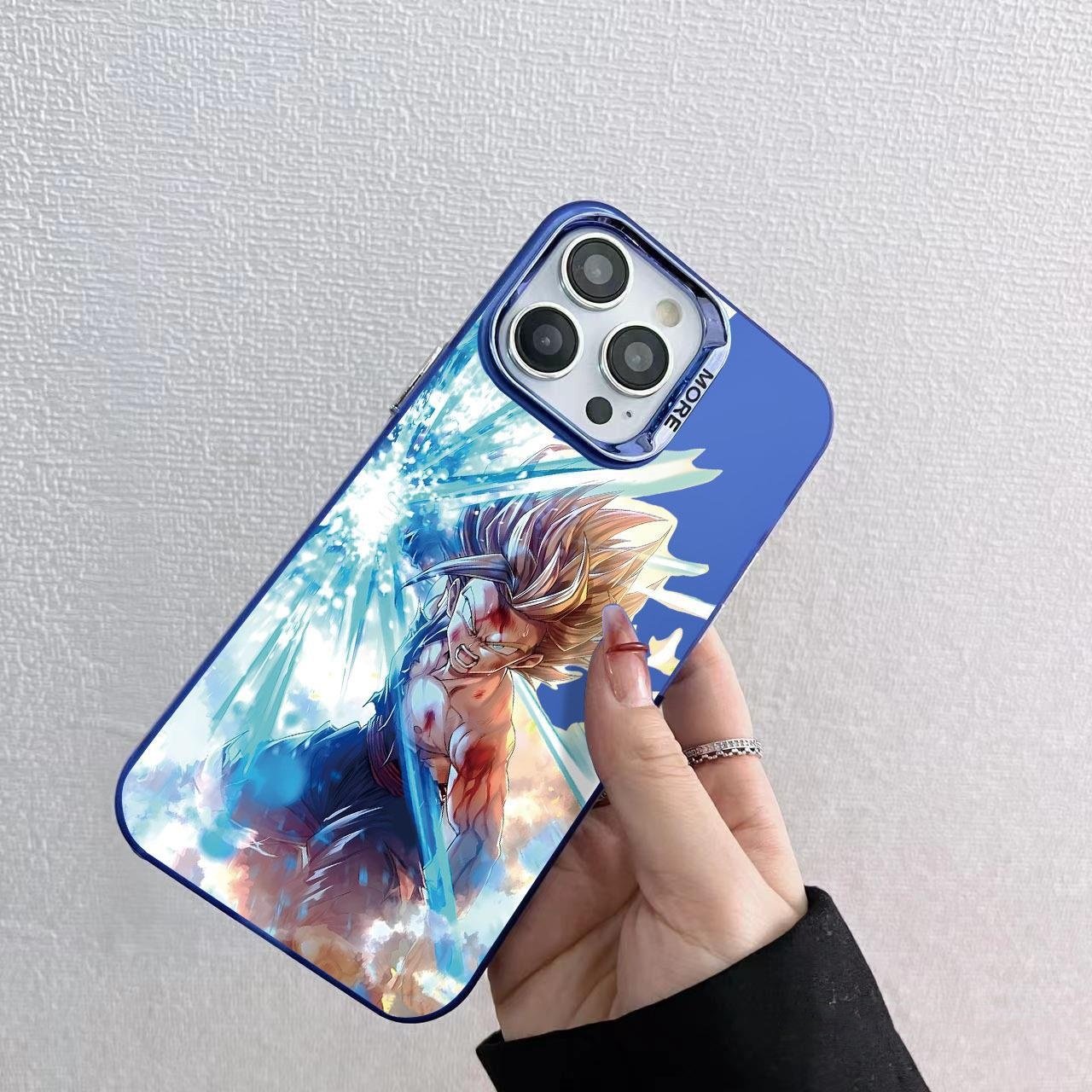 Cartoon Dragonball Acrylic Mobile Phone Case For iPhone 16 15 14 13 12 Pro max Animation Wukong Printing Shockproof Back Cover