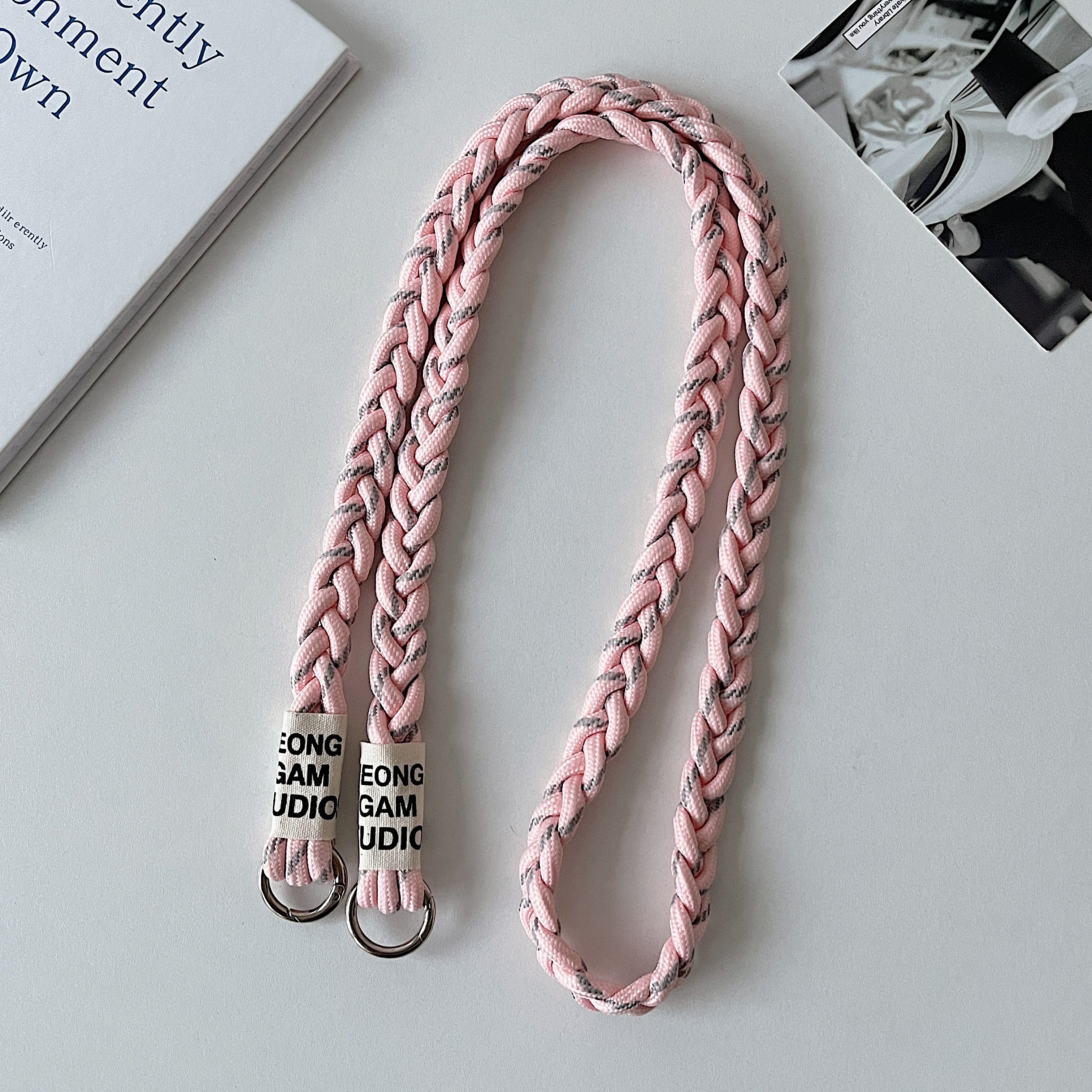 Adjustable Detachable Neck Cord Outdoor Universal Crossbody Strap with Card Clip Polyester Phone Lanyard for Mobile Phone Case