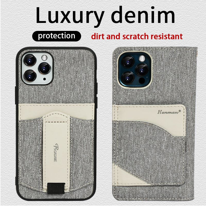New clamshell wallet phone case shockproof phone stand release strap for iphone 13 13 pro max phone accessory