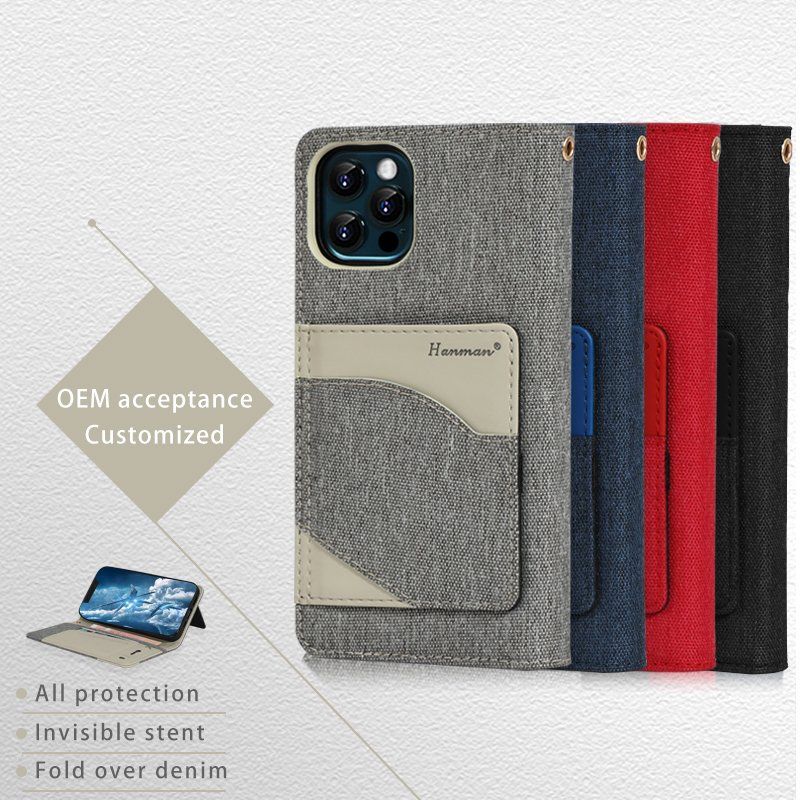 New clamshell wallet phone case shockproof phone stand release strap for iphone 13 13 pro max phone accessory