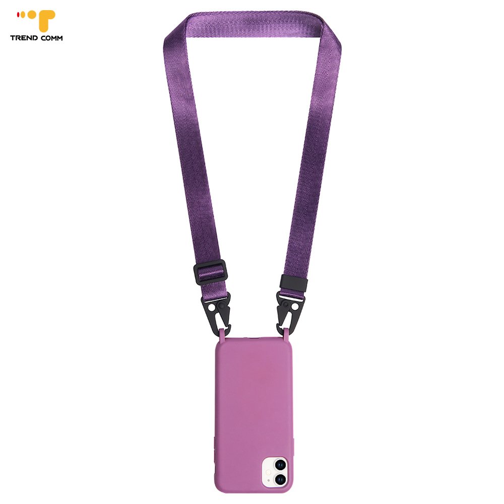 Wholesale Waterproof Silicone Phone Case for iPhone 15 Pro Max Adjustable Nylon Phone Crossbody Strap